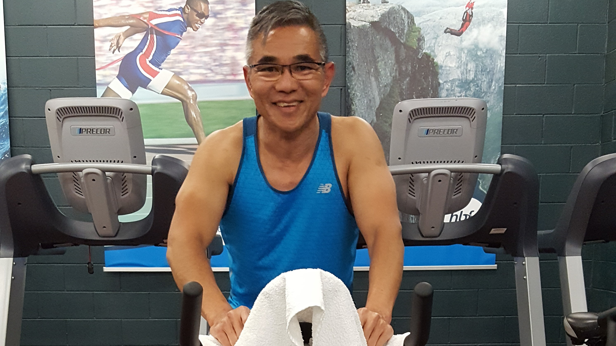 Man exercising at HBF Stadium