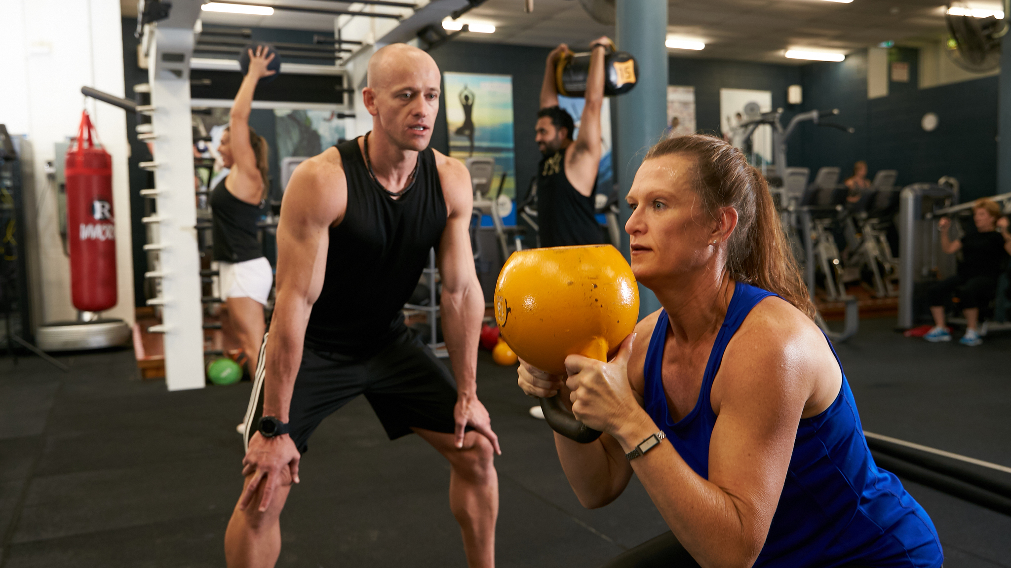 Small group PT session HBF Stadium