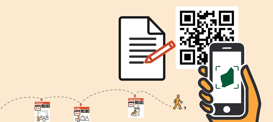 phone scanning QR code