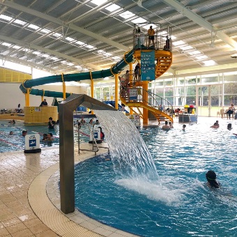 HBF Arena family leisure pools and slide