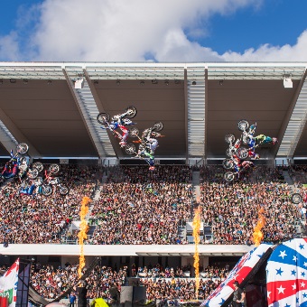 Nitro Circus Motorbike trick at HBF Park