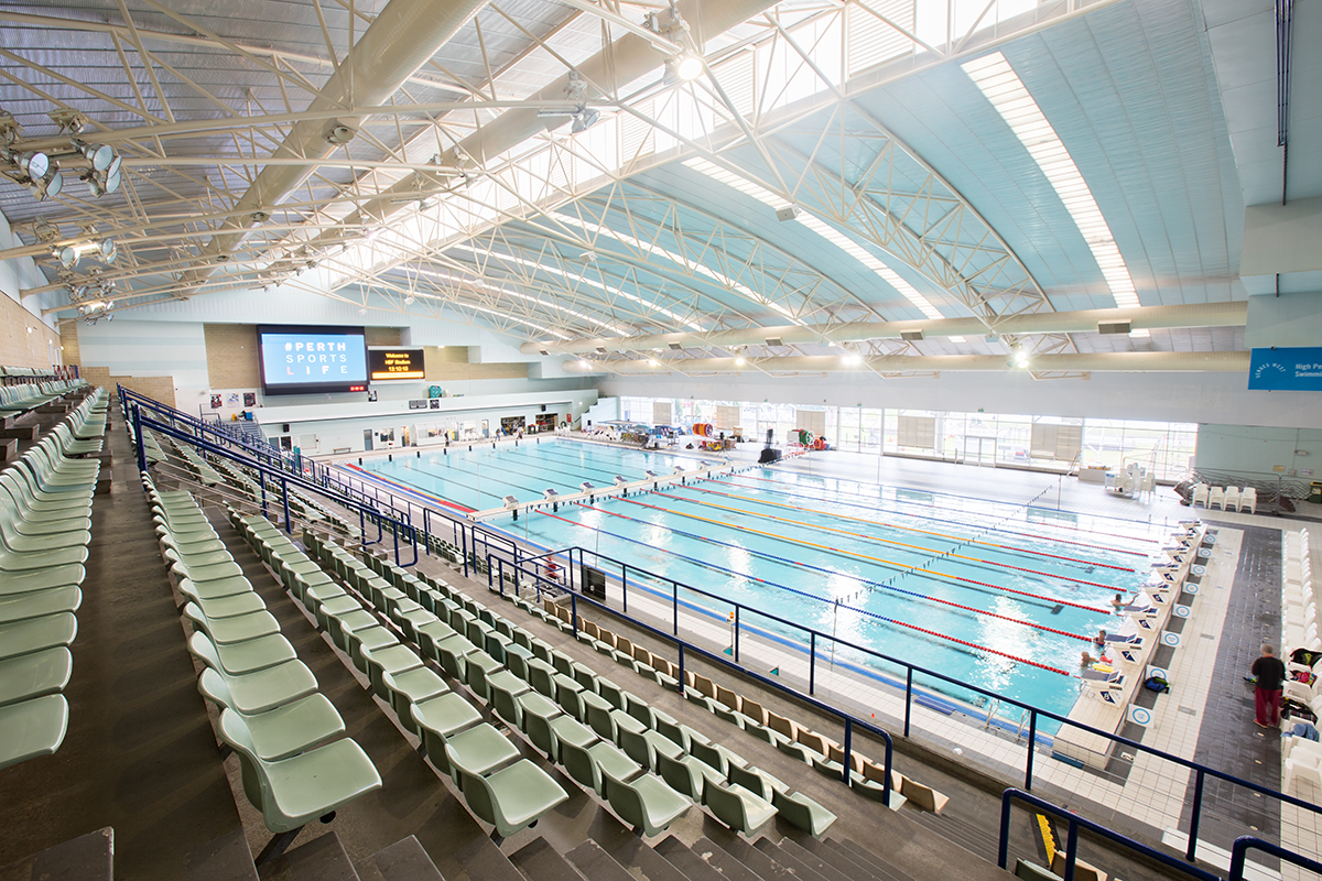 HBF Stadium 8 lane pool in 25m mode