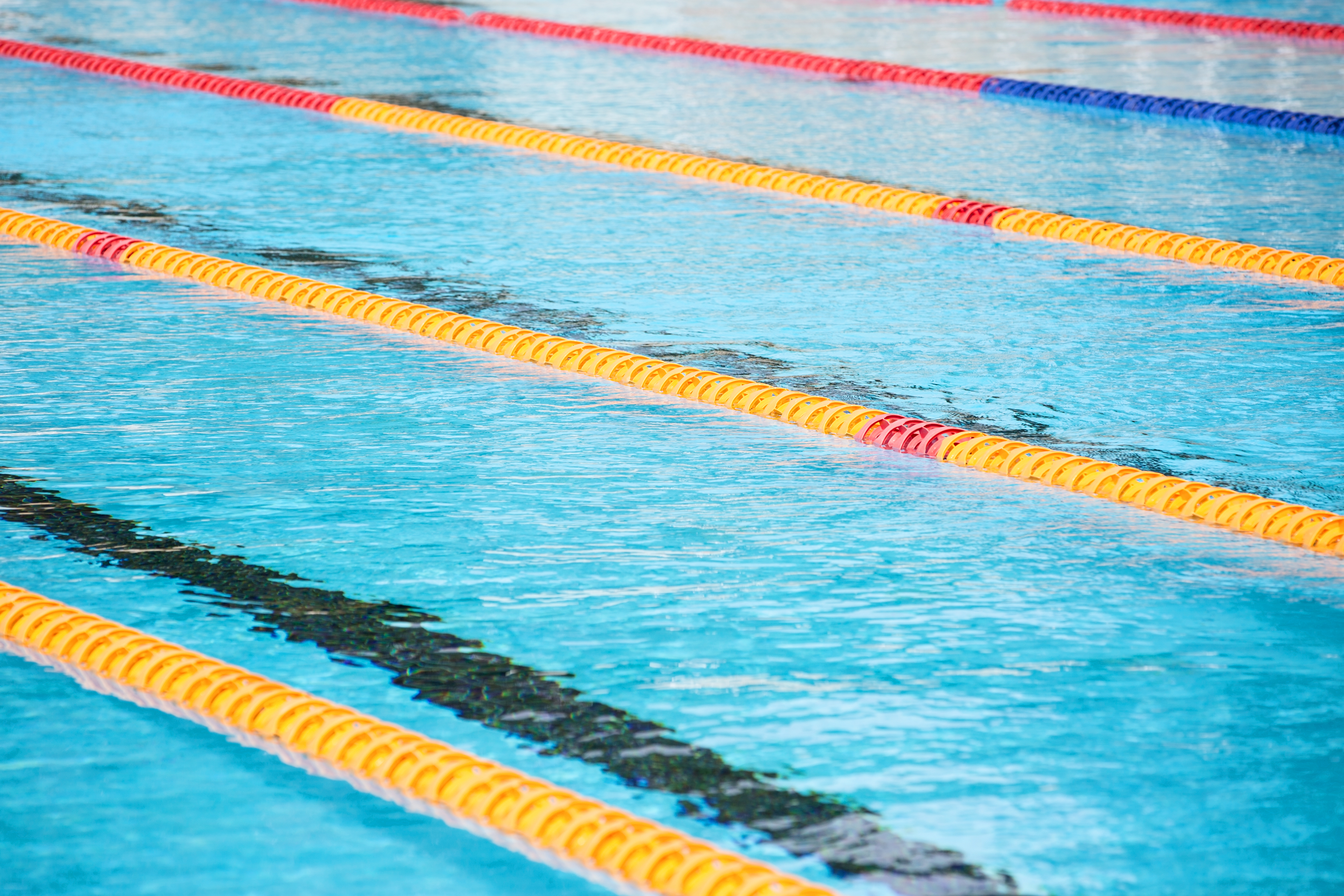 HBF Stadium indoor pool lanes and lane dividers