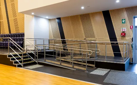 Ramp to grandstand