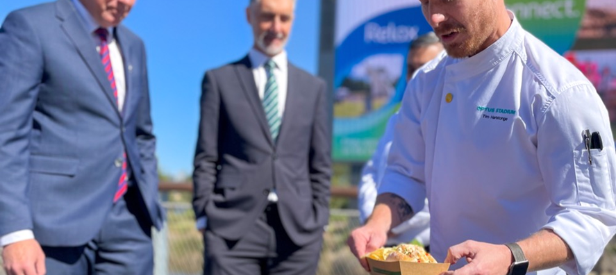 Optus Stadium food tasting